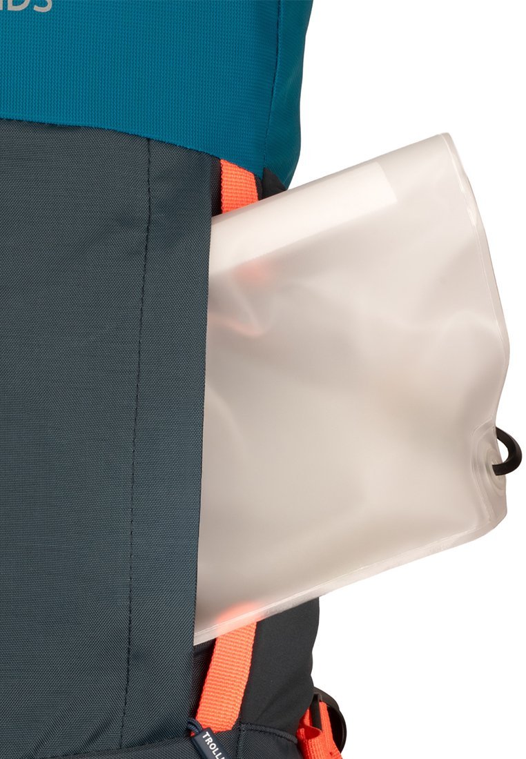 TROLLKIDS SENJA - Zaino - blu atlantico/blu navy scuro/arancione luminoso