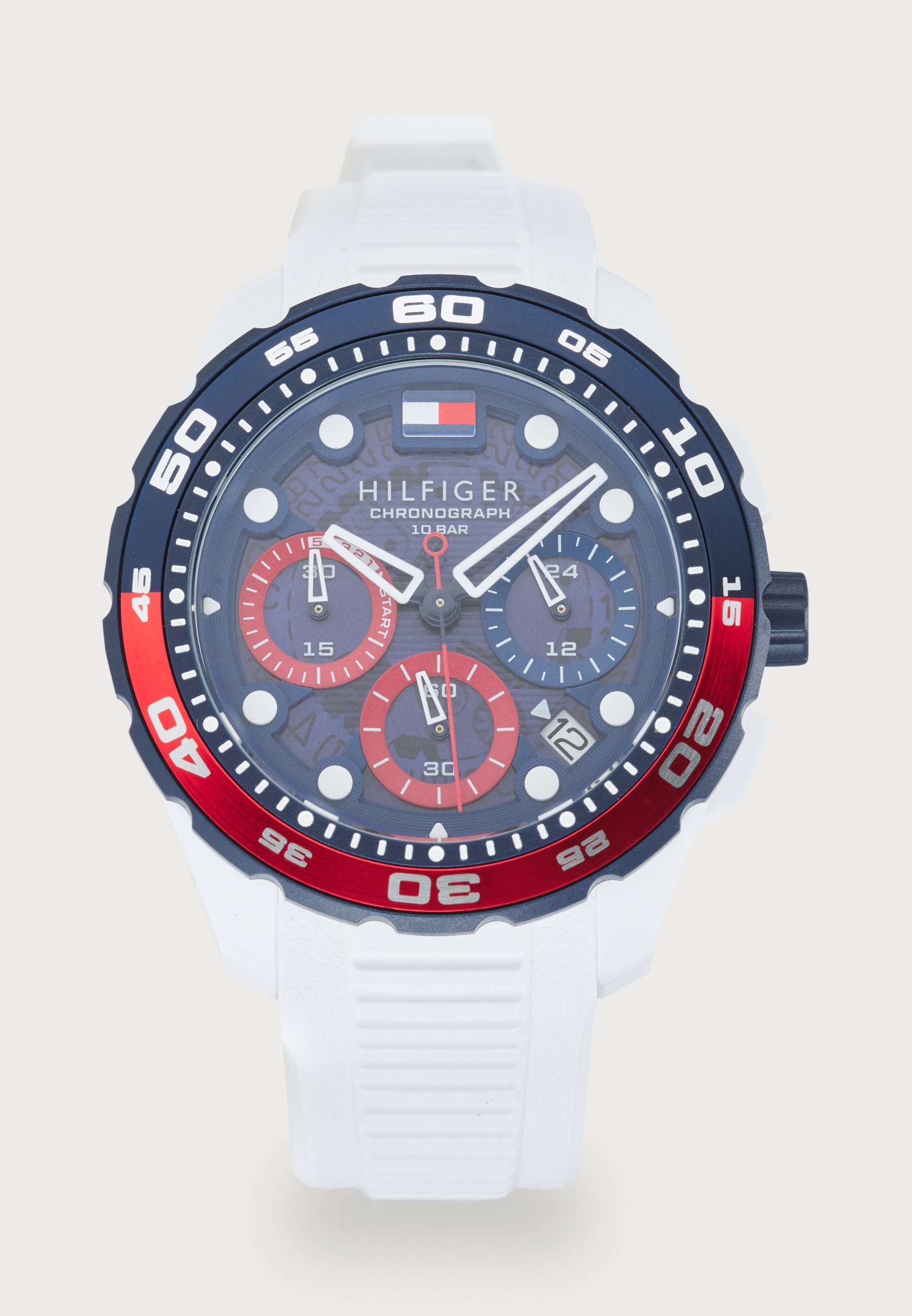 Tommy Hilfiger REGATTA - Orologio cronografo - bianco/blu/rosso