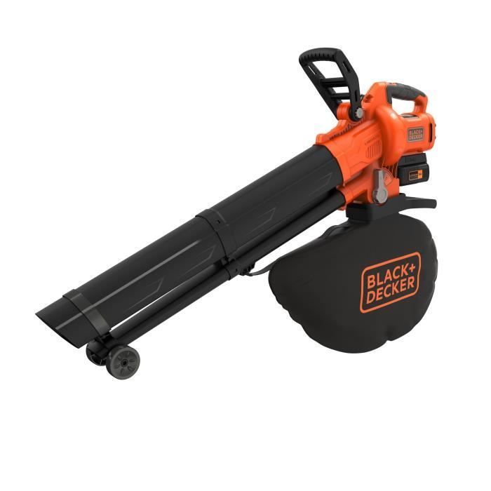 BLACK+DECKER Cordless Blower Vacuum Shredder - BCBLV3625L1-QW - 36V - With 36V Battery - 45L Bag
