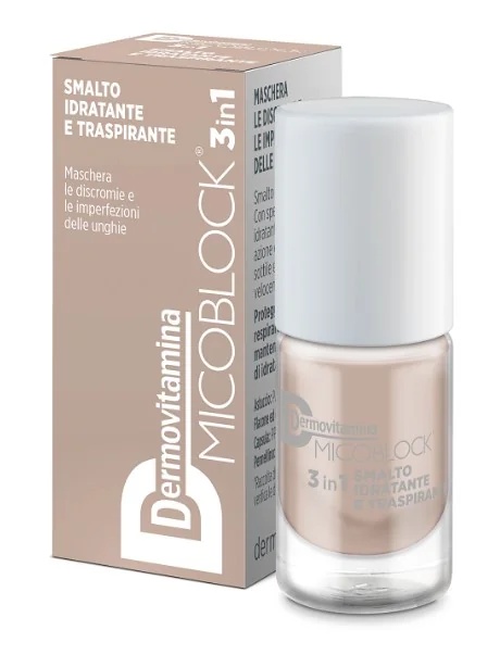 DERMOVITAMINA Dermovitamina Micoblock 3-in-1 beige 5 ml ademende hydraterende nagellak
