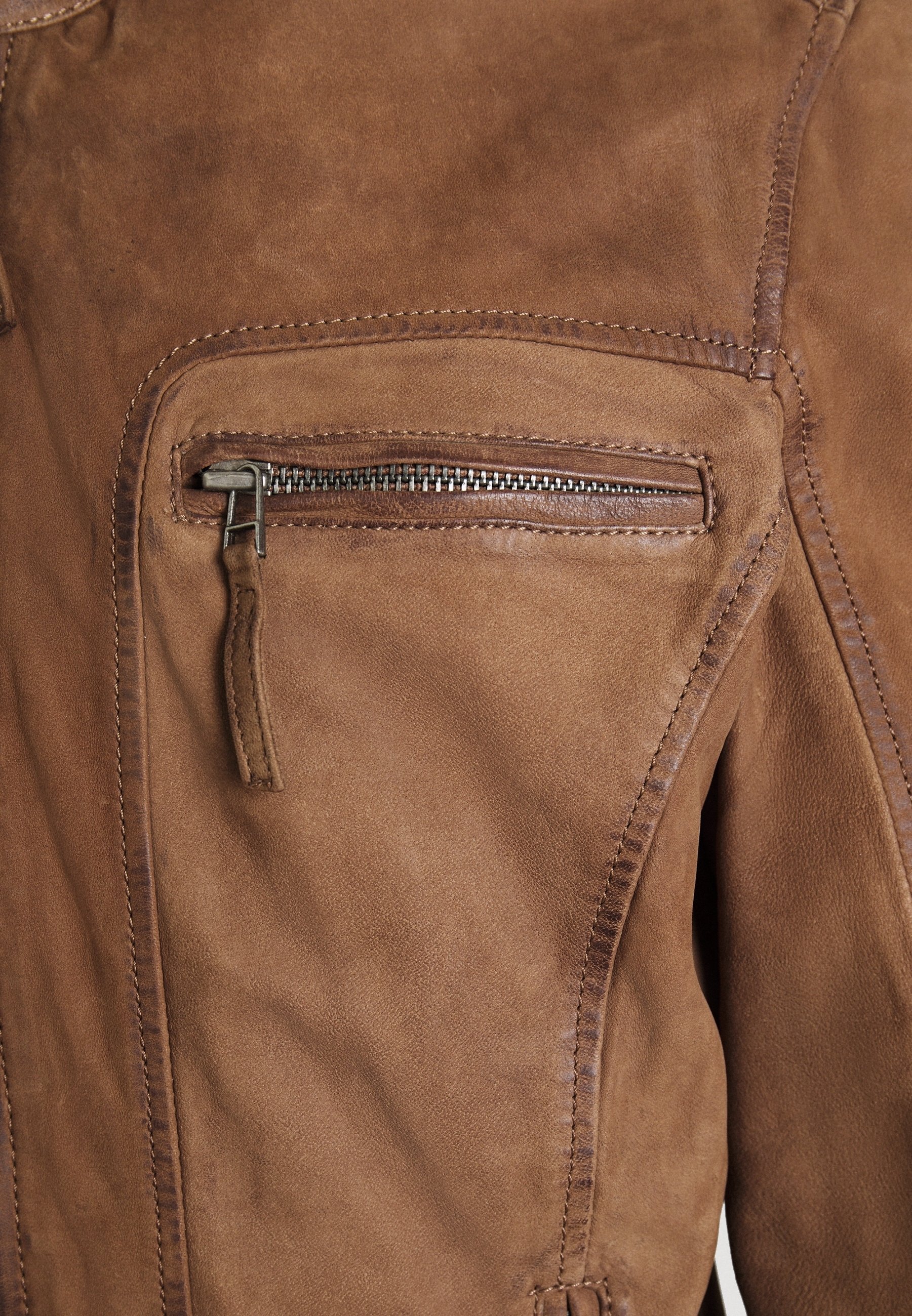 Oakwood leren jas - camel