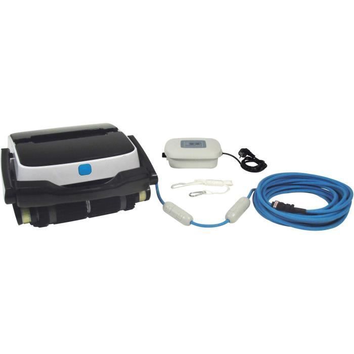 O robô de limpeza de piscinas UBBINK Robotclean 3 plus limpa o fundo, as paredes e a linha d'água de todos os tipos de piscina.