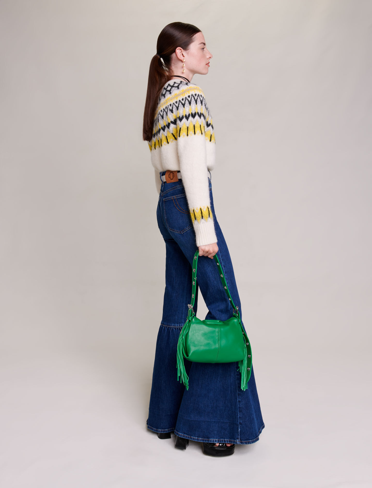 Uitlopende jeans - Blauw
