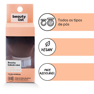 Mini čopič Kabuki za lepotne izdelke Beauty List