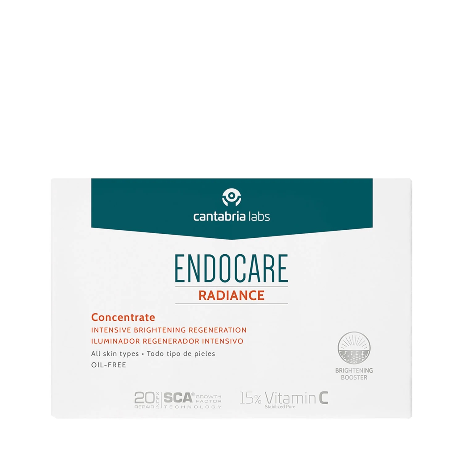 ENDOCARE Endocare C Pure Radiance Conc Ampoule éclaircissante et régénérante pour le visage, le cou et le décolleté
