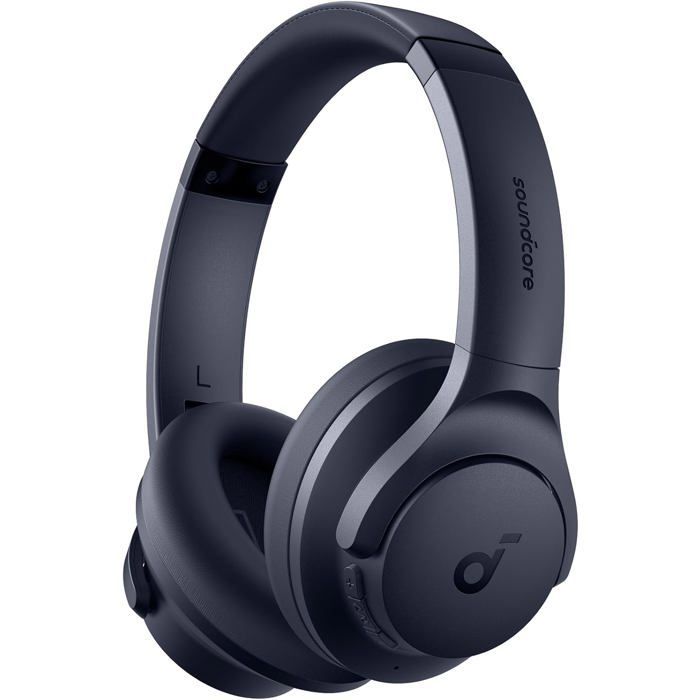 Q20I Anker Hybrid Active Noise Cancelling Wireless Bluetooth Headphones, Over-Ear Headphones, App Customization, Blue