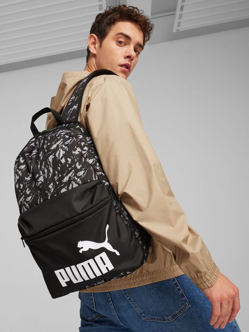 Plecak we wzór „Puma” – czarny