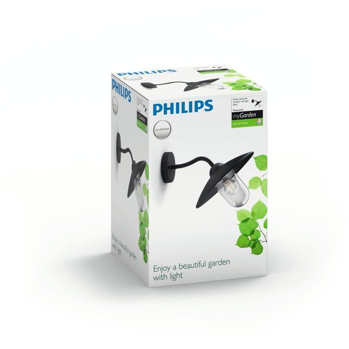 Applique da esterno - PHILIPS - Amaca - Nera