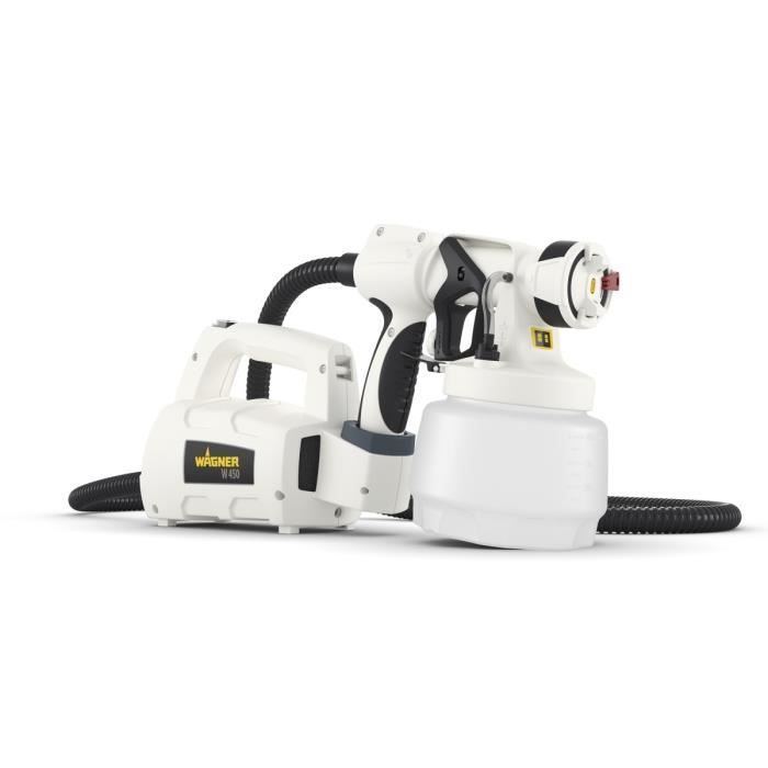 Pistolet à peinture basse pression WAGNER Wall Sprayer W450 - 460W - 230ml/min - 1,3l - Electrique
