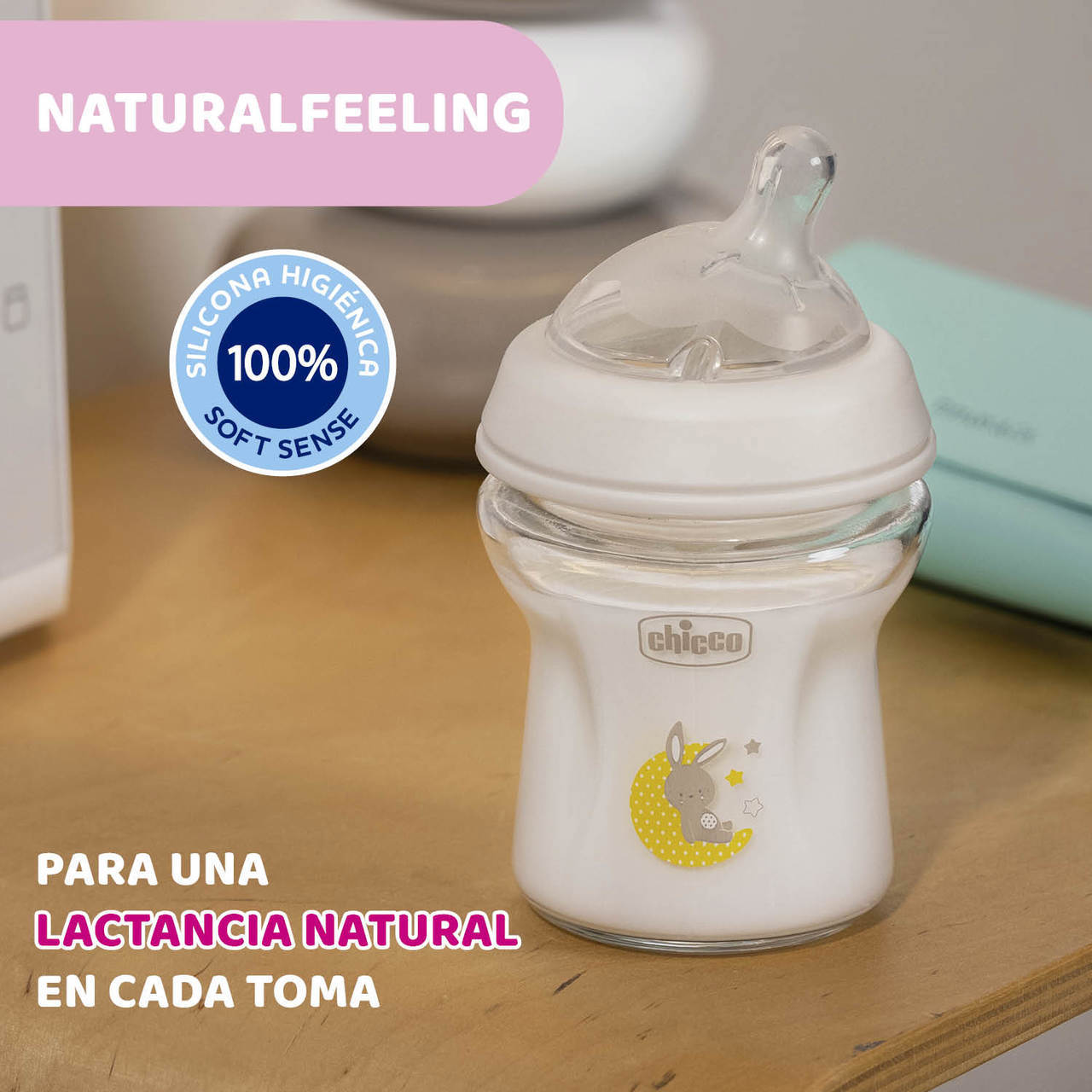 Sklenená dojčenská fľaša NaturalFeeling 150 ml 0 m+
