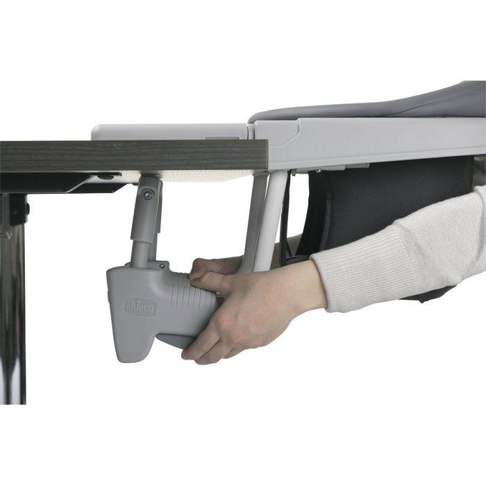 Cadeira de mesa infantil Chicco - 360° - Fixação segura - Cor pedra