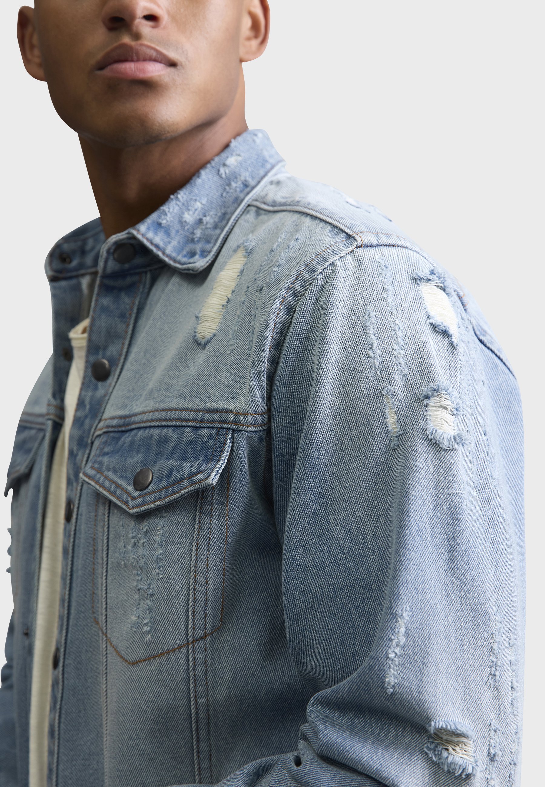 Redefined Rebel JACKSON - Shirt - lichtblauw