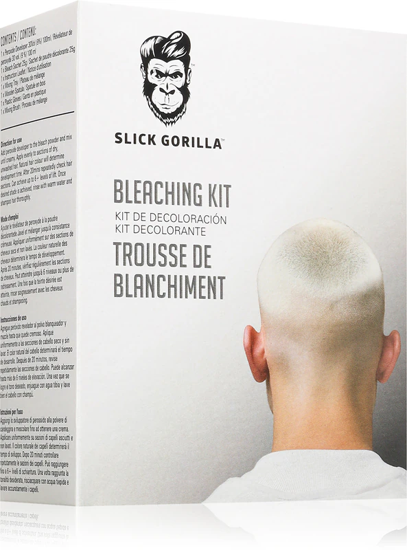 Kit de descoloração Slick Gorilla Bleach para homens