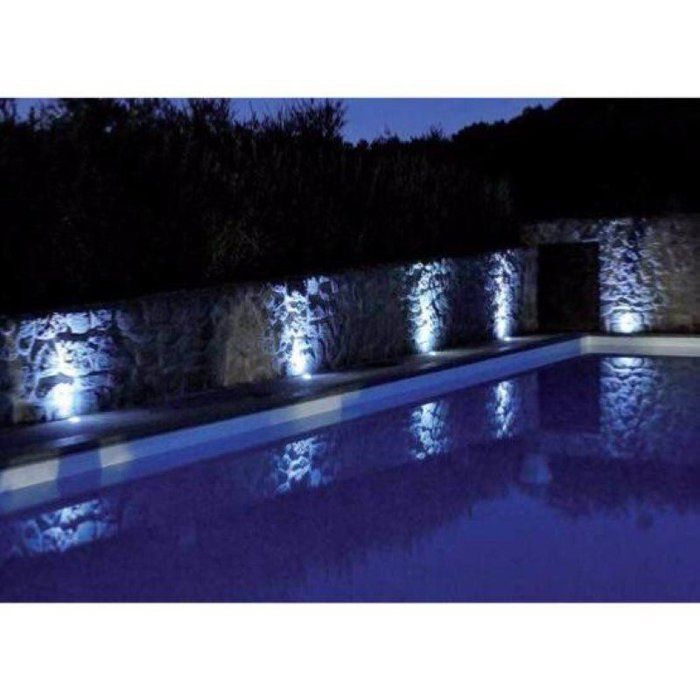 Focos LED empotrables para exteriores IP65 220V 3W Ángulo de haz de 45° (Paquete de 10) - Blanco neutro 4000K - 5500K - SILAMP
