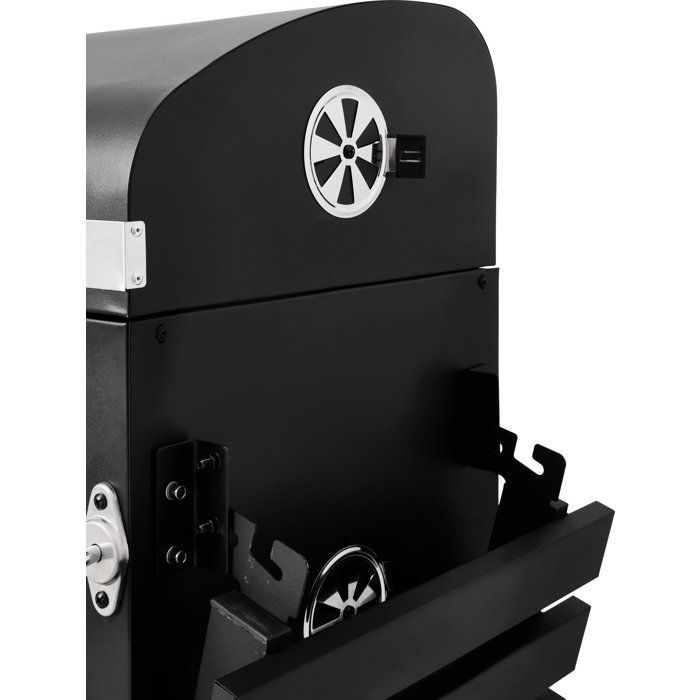 Charcoal barbecue - Cookingbox - Clark - Adjustable ventilation - Cast iron cooking grate - Steel and stainless steel finish