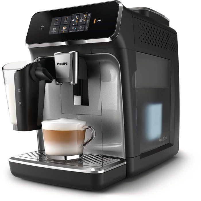 Philips EP2339/40 2300 Serie Espressomachine met Koffiemolen - LatteGo - 4 Recepten - Keramische Koffiemolen - Panther Black
