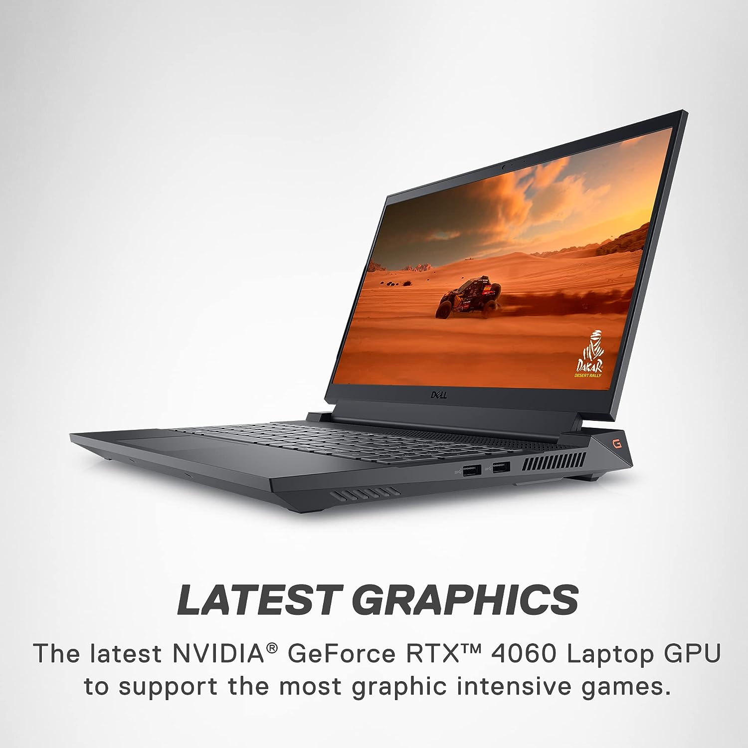 Dell G15 5530 -pelikannettava - 15,6 tuuman FHD (1920x1080) -näyttö, Intel Core i7-13650HX, 16 Gt:n DDR5 RAM-muistia, 1 Tt:n SSD-muistia, NVIDIA GeForce RTX 4060 8 Gt:n GDDR6-näytönohjain, Windows 11 Home, huolto - tummanharmaa
