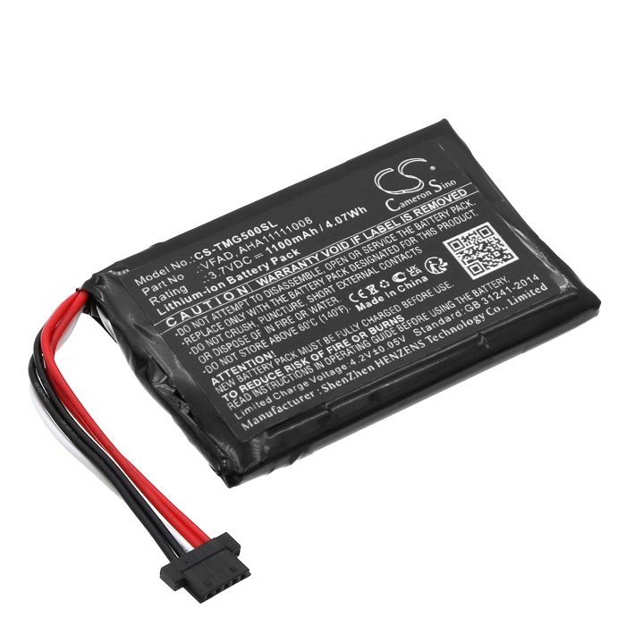 TECHTEK CS-TMG500SL Battery compatible with [TomTom] 4FL50, 4FL60, Go 5000, Go 5100, Go 5200, Go 6000, Go 6100, Go 6200, Pro 5250