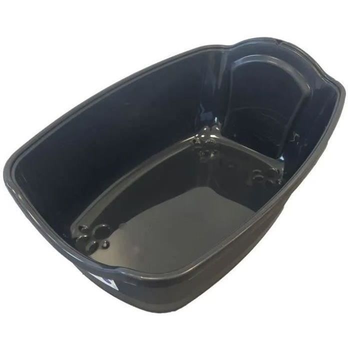 Lettiera per gatti SACHA - 56 x 40 x 39 cm - Bianco e nero - PET DESIGN