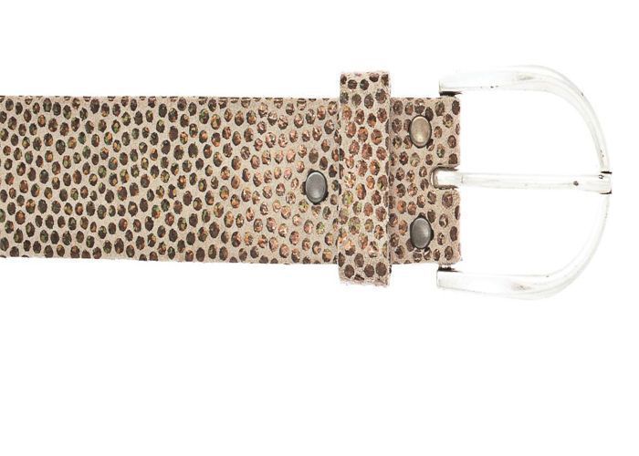 Vanzetti Ceinture doré beige en cuir pour fille - 30mm Leather Belt Copper Metallic 115985