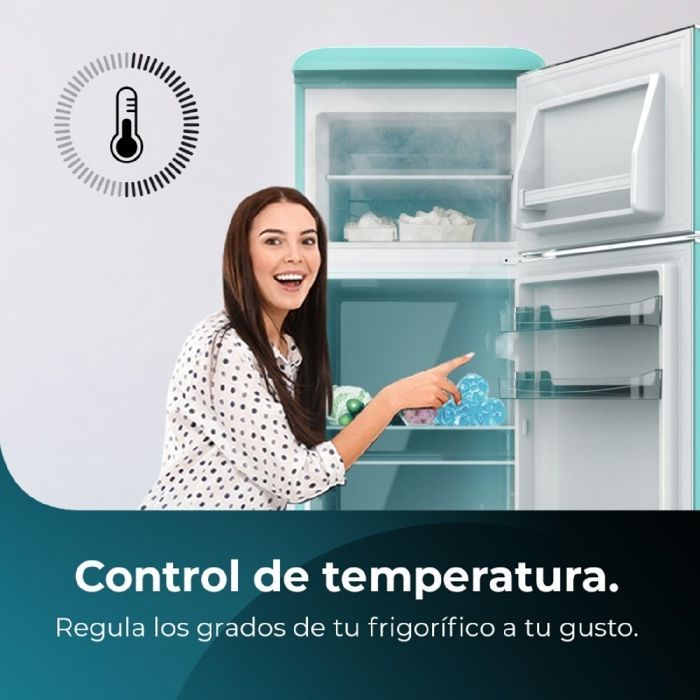 Cecotec Réfrigérateur rétro Bolero CoolMarket 2D Origin 215 Green E