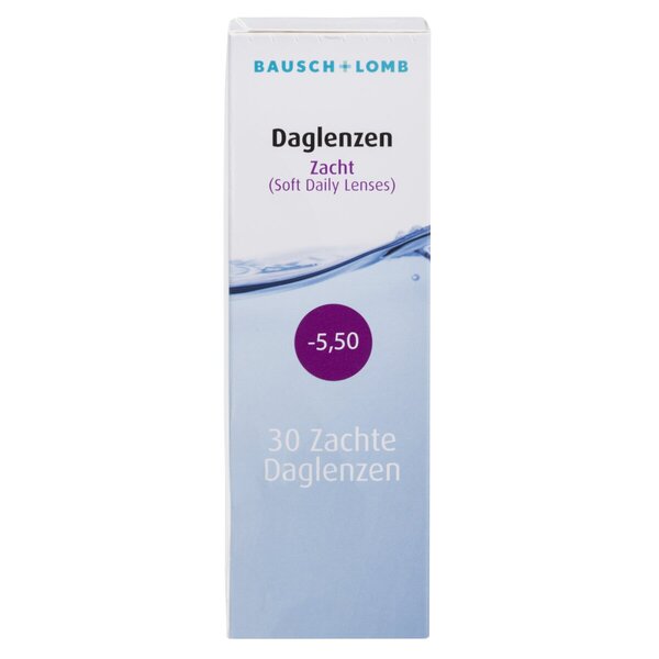 Bausch + Lomb -5.50 lágy napi kontaktlencse<br>Orvostechnikai eszköz - 30 darab