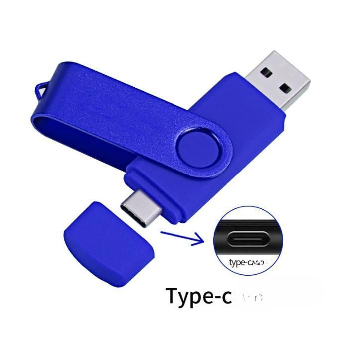 Clé USB - 64Go - Type-C & USB 3.0 - Double Connectique - Transfert Rapide
