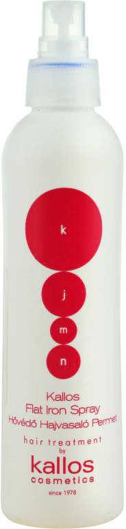 Kallos KJMN Professional Flat Iron Spray haarspray ter bescherming tegen hoge temperaturen