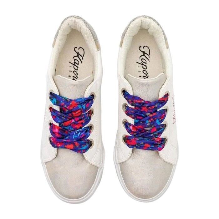 Kaporal Severine Lace-Up Sneakers - Iridescent White