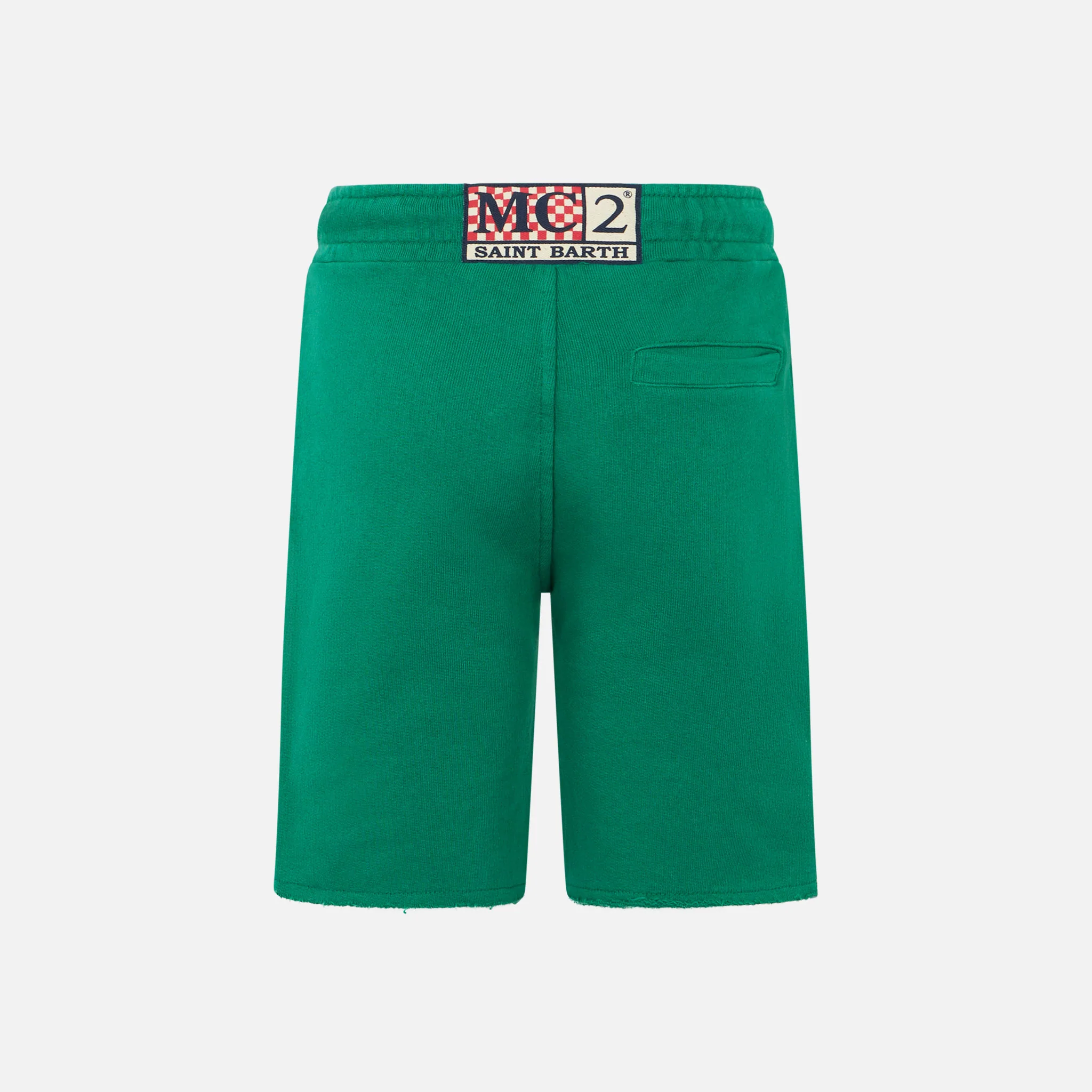 Gröna bomullsbermudashorts för barn