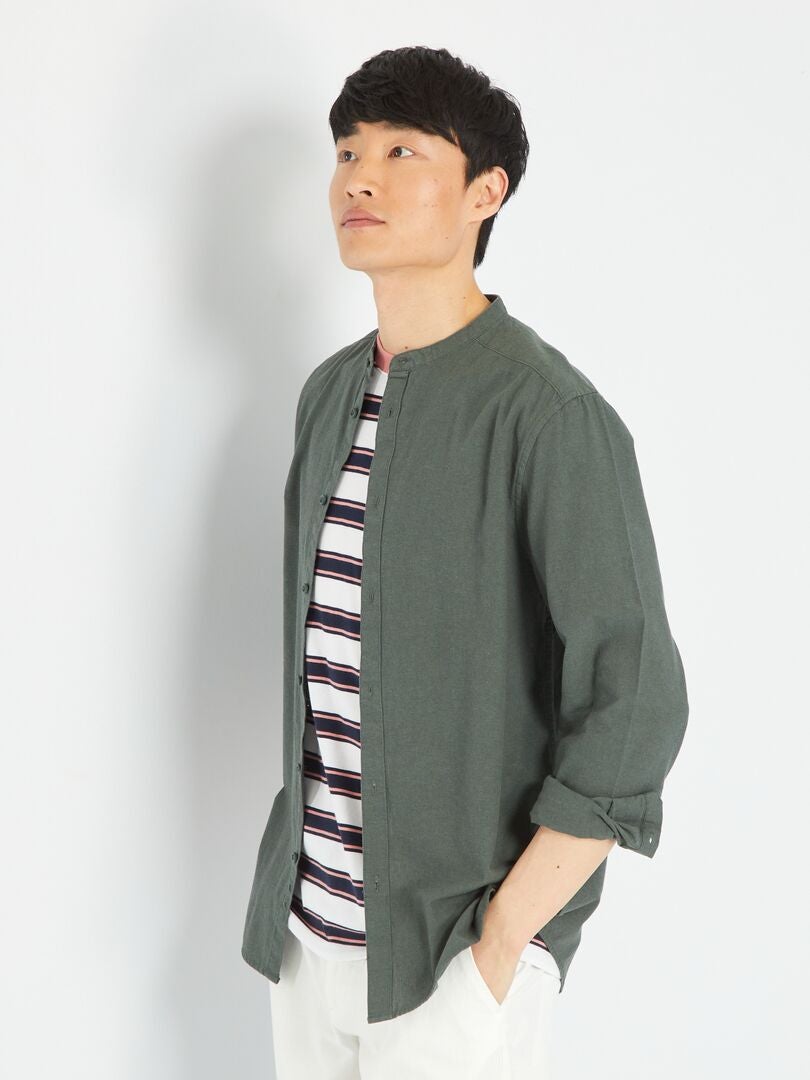 Lichtgewicht effen shirt - GROEN