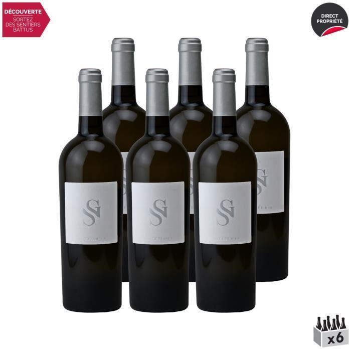 Carta Bianca Blanco 2020 - Lote de 6 botellas de 75 cl - Domaine San Gavino - Vino blanco corso - Denominación de origen VDF Vin de France - Origen corso