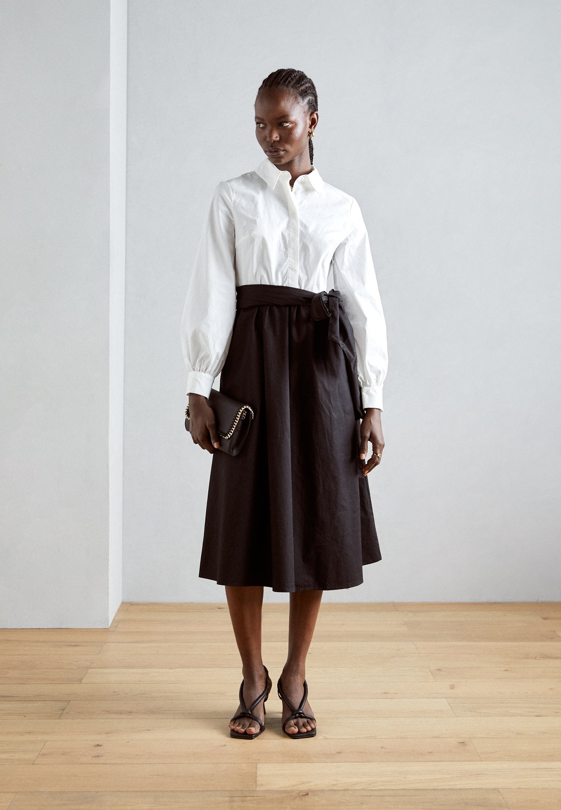 Anna Field overhemdjurk - zwart/wit