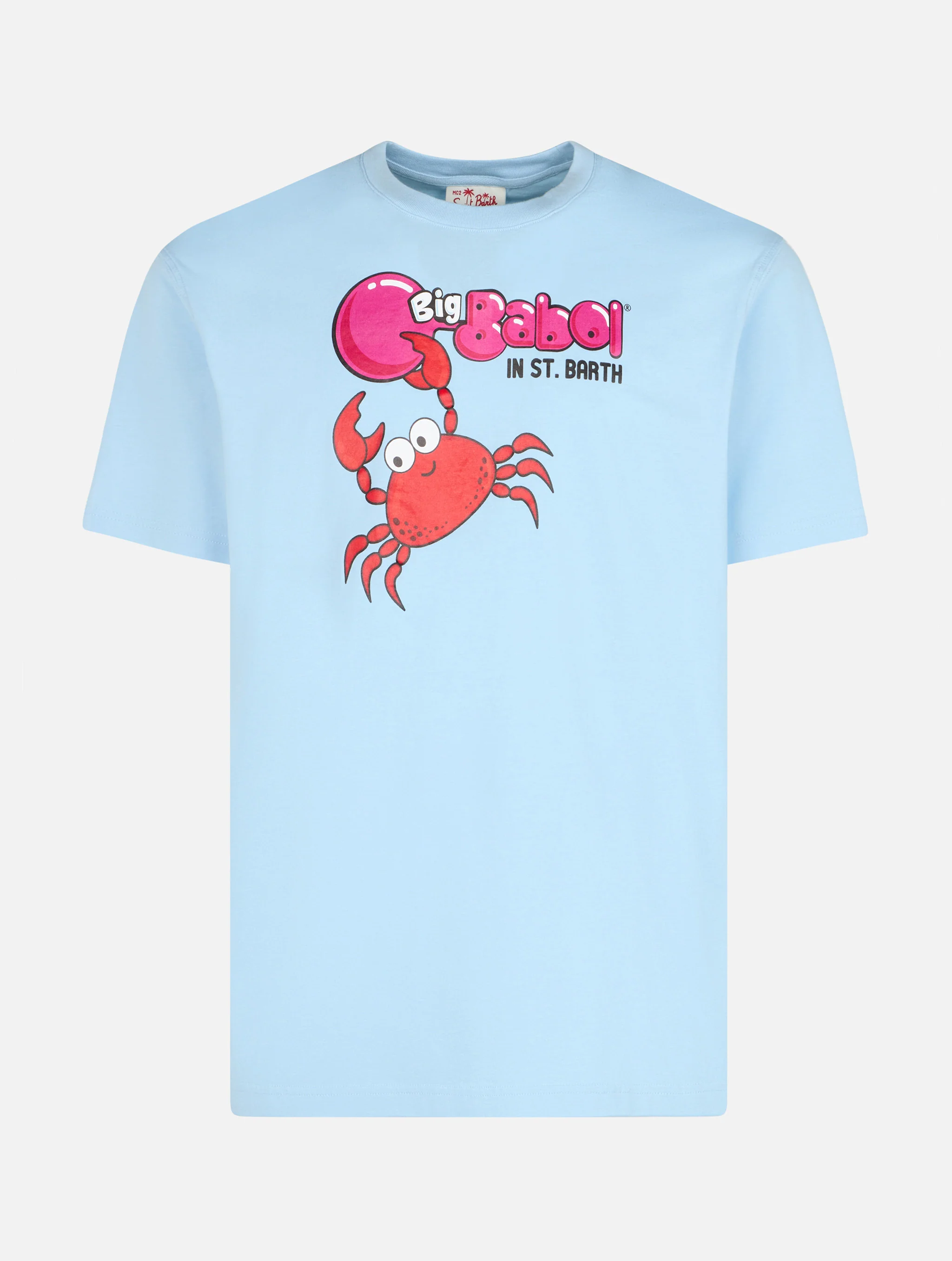 T-shirt da uomo con stampa piazzata e ricamo granchio Big Babol | EDIZ