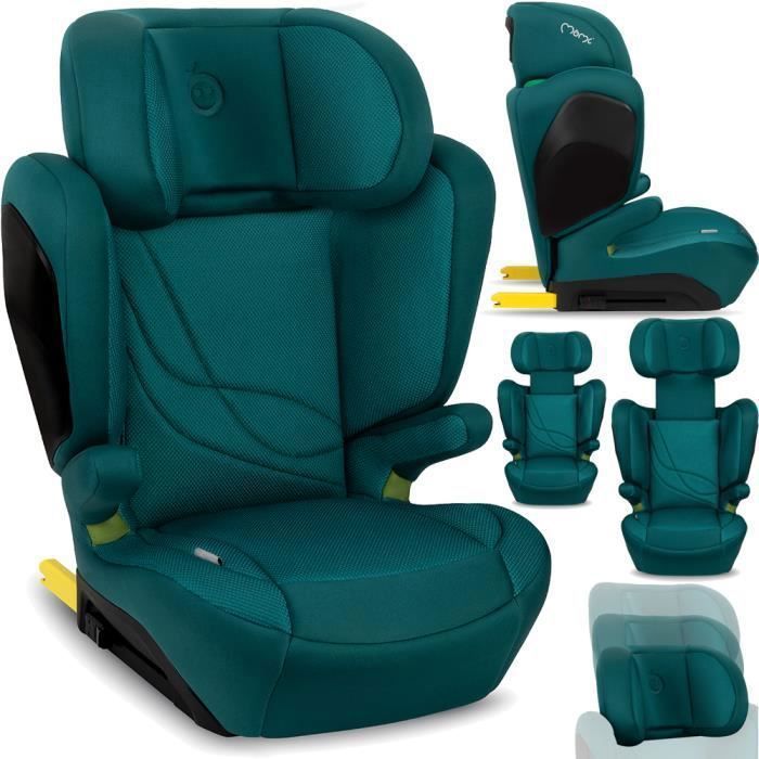 Seggiolino auto MoMi MEI - I-SIZE 100-150 cm - Gruppo 2/3 - ISOFIX - Schienale regolabile in 9 posizioni - Fino a 36 kg - Verde