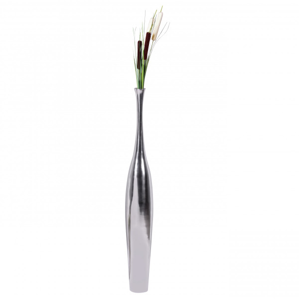 FineBuy Wazon Aluminium srebrny