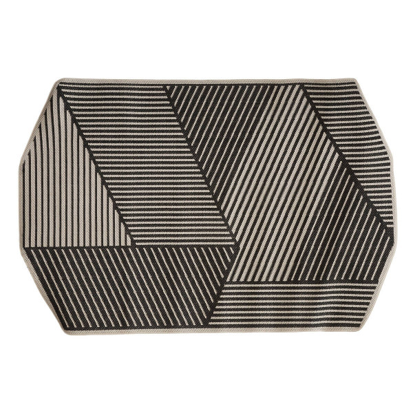 Mata na taras z geometrycznym wzorem, 160 x 230 cm