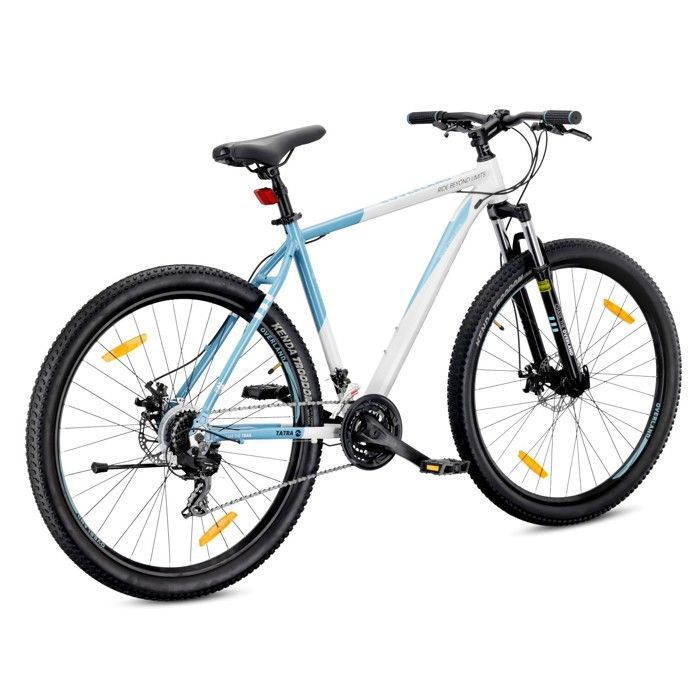 Mountainbike - Tatra Bikes Overland - 29 inch wielen - Aluminium frame, 21 versnellingen, vering, schijfremmen - Wit-blauw