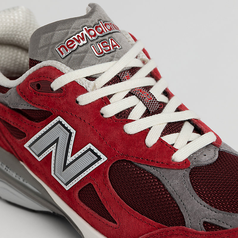 Férfi változat, MADE in USA 990v3 - NB Scarlet márványozott fejjel