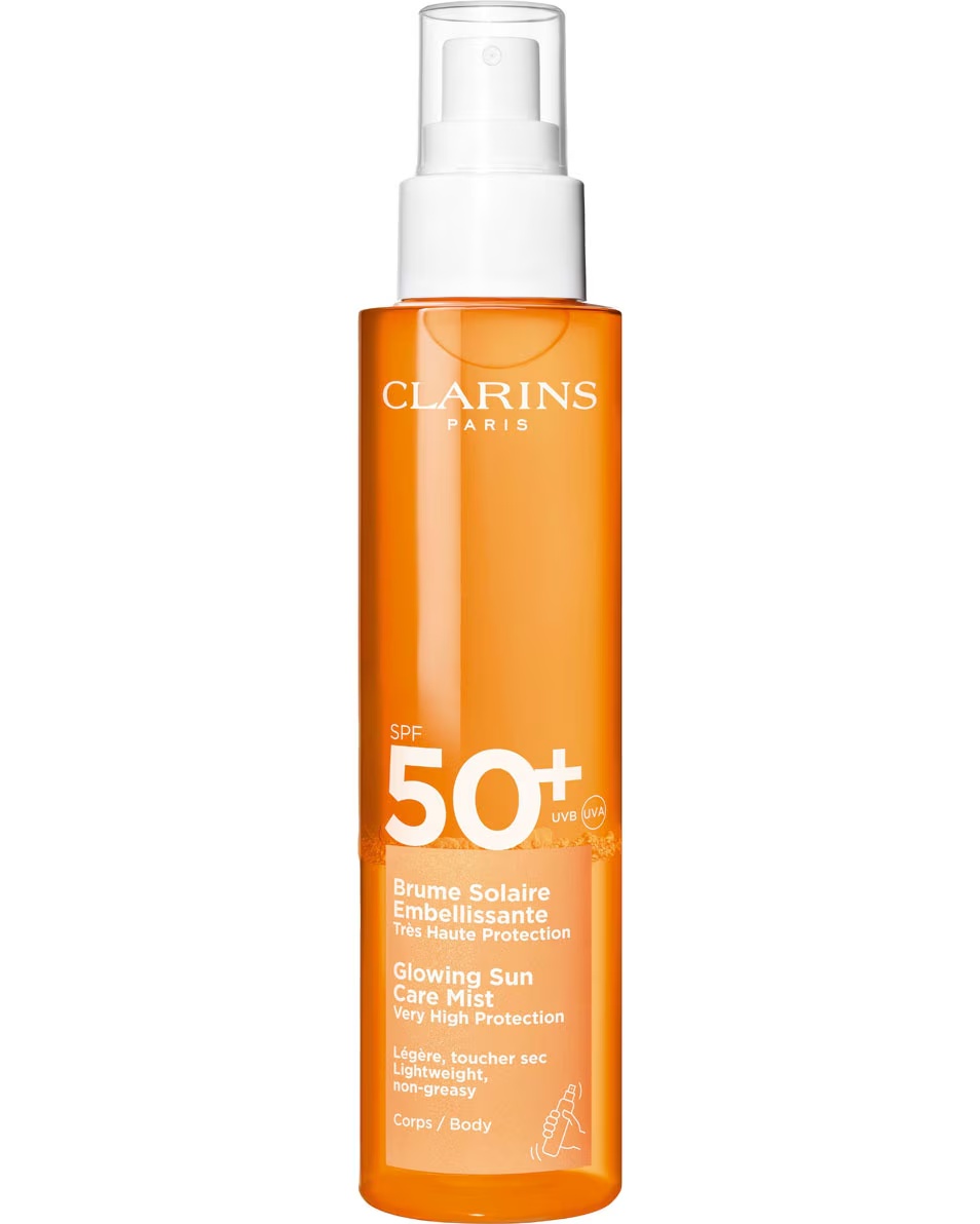 CLARINS Sun Care Body Glowing Sun Care Mist s vrlo visokom zaštitom SPF 50