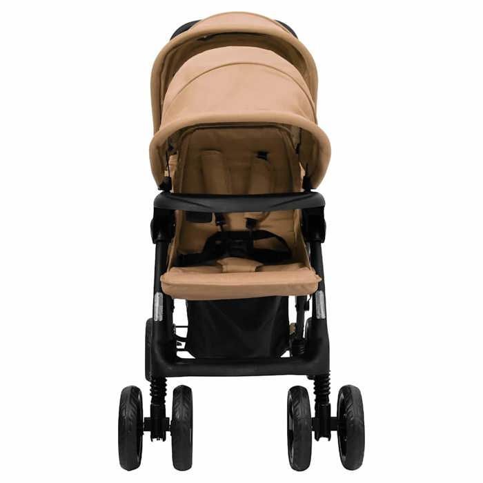 vidaXL Double Stroller, Foldable Travel Pram, Toddler Stroller, Outdoor Protection against the elements 10349