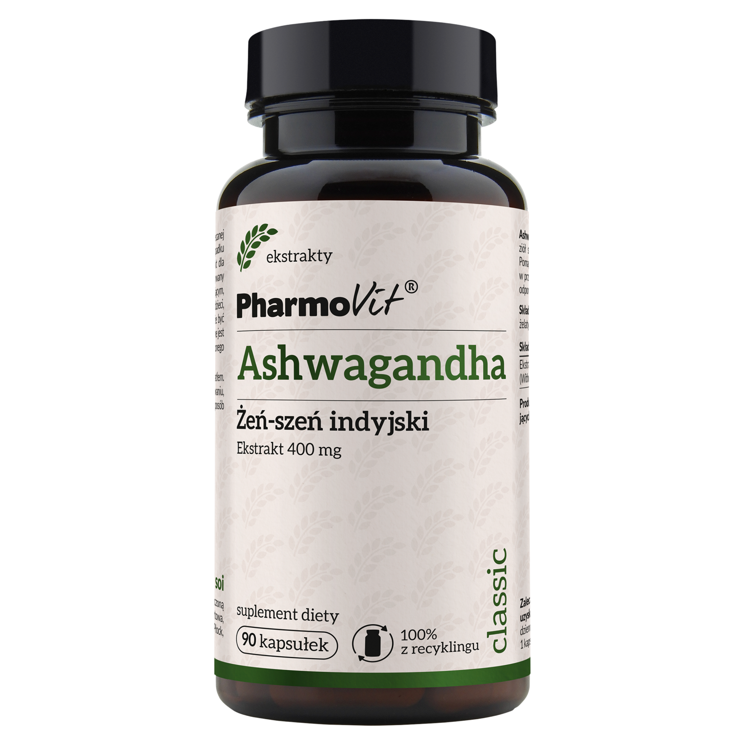 Pharmovit Ashwagandha Żeń-Szeń Indyjski 400 MG