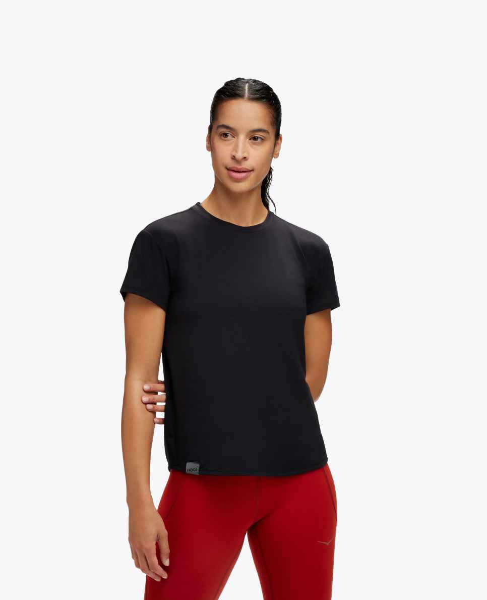 HOKA T-shirt HOKA Essential nera