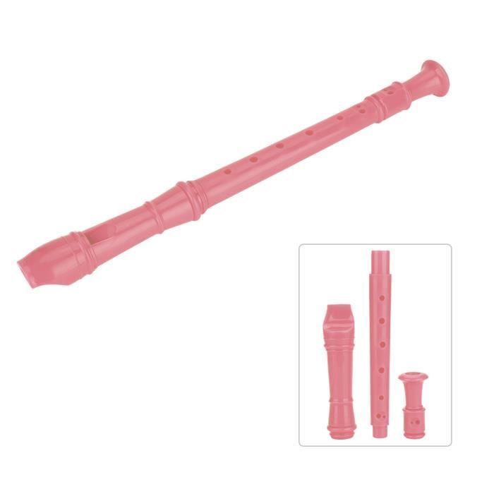 Clarinete infantil - OMABETA - Modelo rosa - 8 agujeros - Material ABS - Instrucciones incluidas