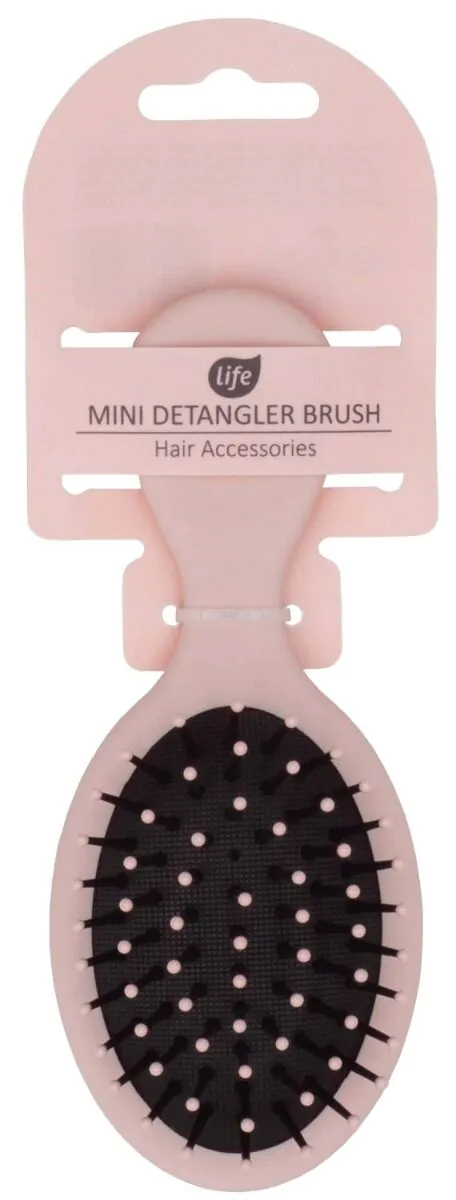 Life Szczotka do włosów Mini Detangler Różowa