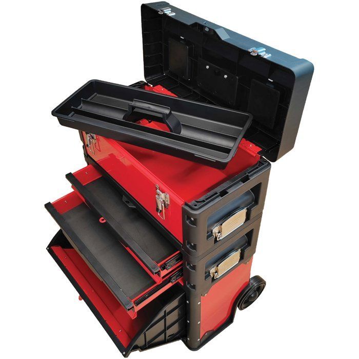 Carro portaherramientas - DEFPRO - 3 módulos apilables - 60 kg