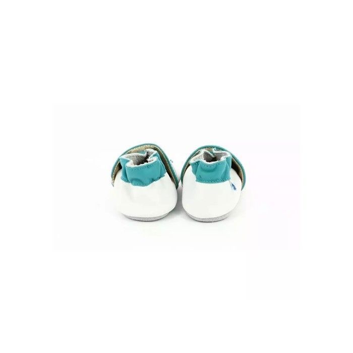 Pantofole per neonato - ROBEEZ - Bagnino - Bianche - Pelle - Comfort e supporto