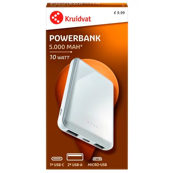 Powerbanka Kruidvat 5 000 mAh<br>