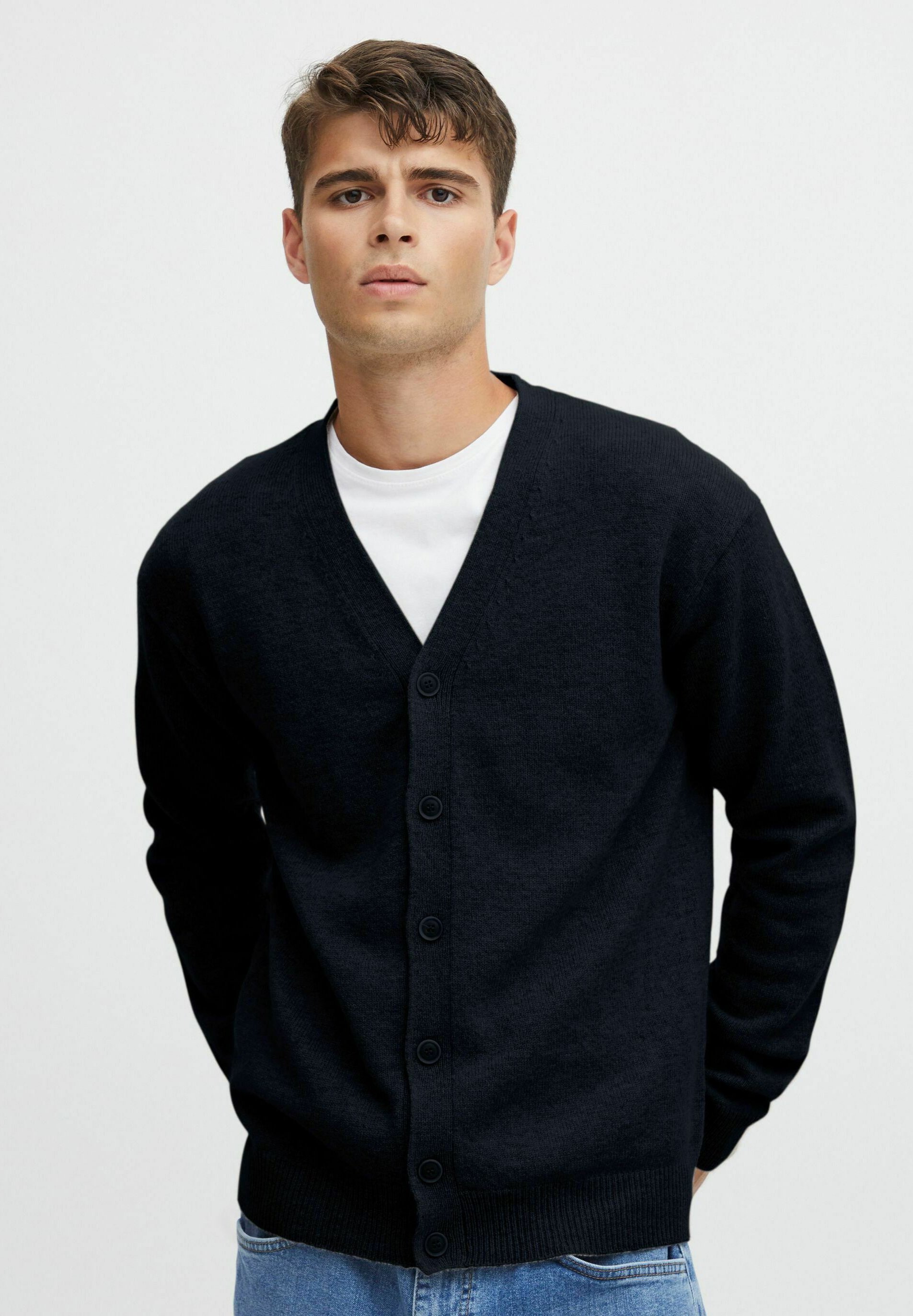 Casual Friday CFKARL - Cardigan - antracietzwart