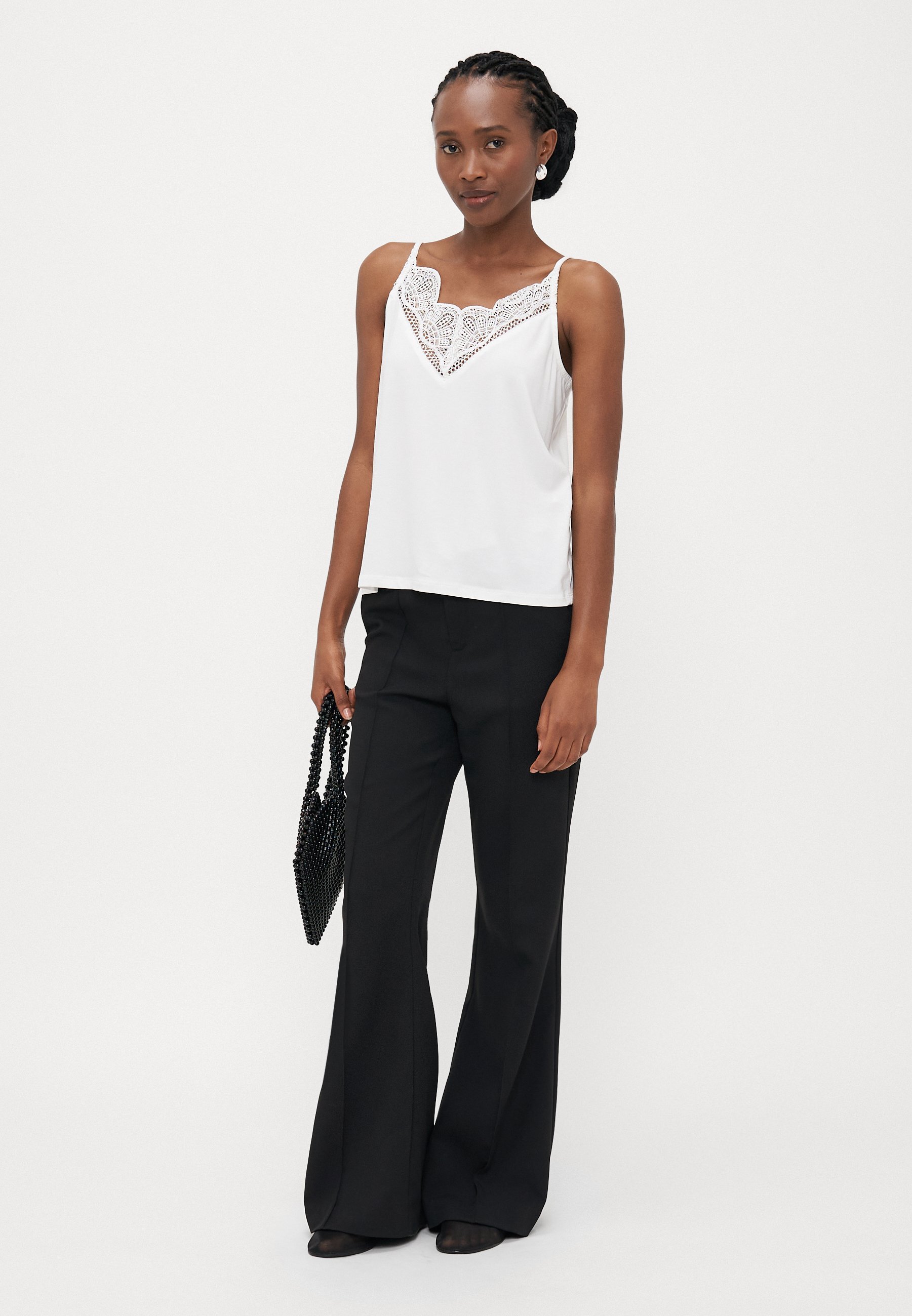 Vero Moda Petite VMGLADYS SINGLET - Top - sneeuwwit